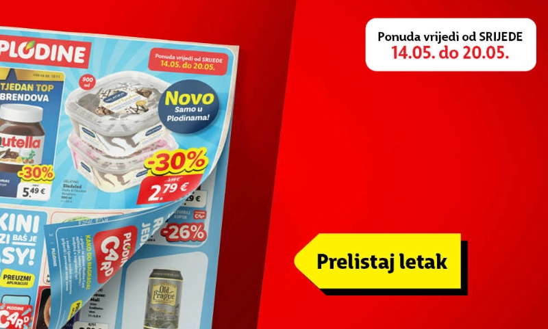 Novi Gelatino sladoledi samo u Plodinama