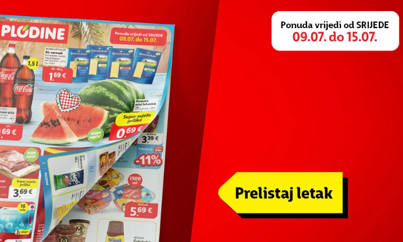 Svježa ponuda u Plodinama od 09.07.
